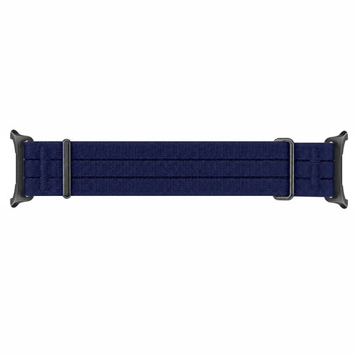 Nylon Air Strap, dark blue, laid flat, joined, direct top view