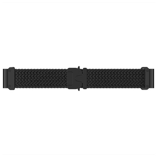 Correa trenzada con hebilla-P Garmin Forerunner 745 (negro con negro)