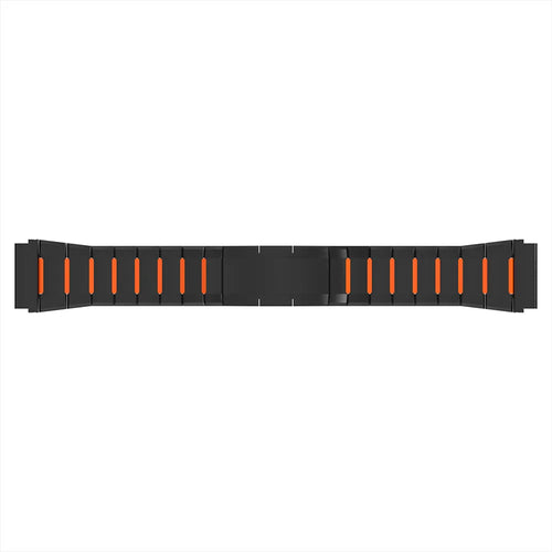 Correa acero híbrido 'One Push' Oppo Watch X (negro/naranja)
