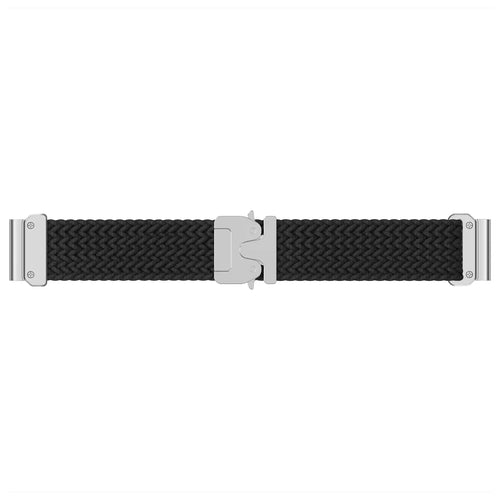 Correa trenzada con hebilla-P Garmin Fenix 8 Pro - 47mm (negro con plata)