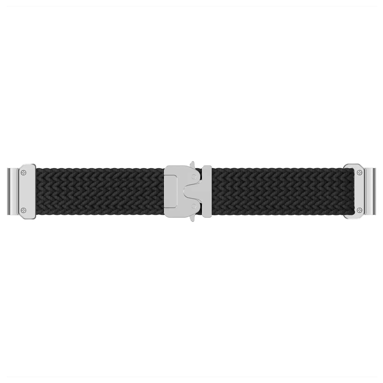 Correa trenzada con hebilla-P Garmin Fenix 8 Pro - 47mm (negro con plata)