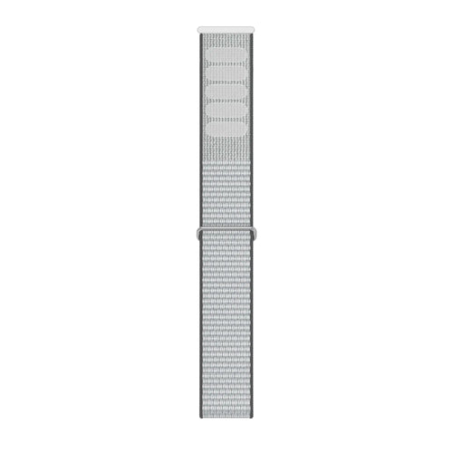 Nylon Strap for Biceps, grey/white, laid flat, joined, direct top view