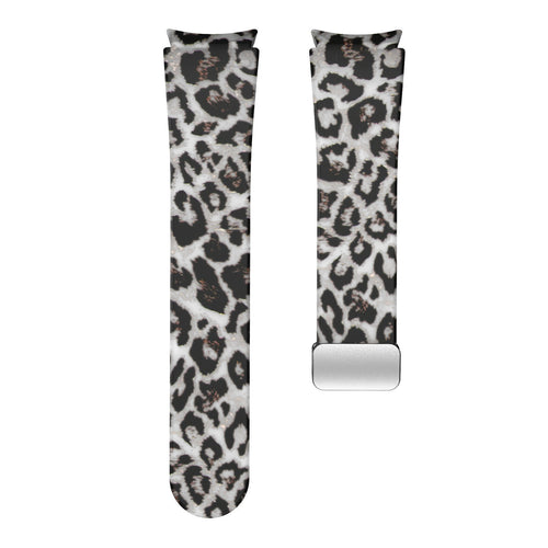 Silicone Magnetic Patterned Strap, laid flat, joined, direct top view