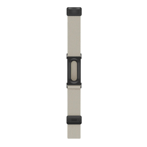 Nylon Strap with D-buckle, starlight, laid flat, joined, direct top view