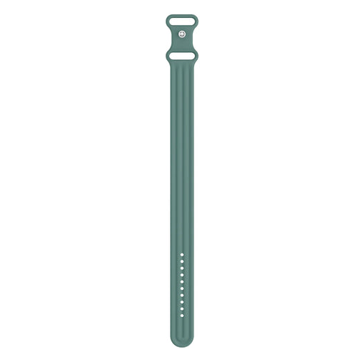 Silicone Strap 'Classic', viridian, laid flat, joined, direct top view