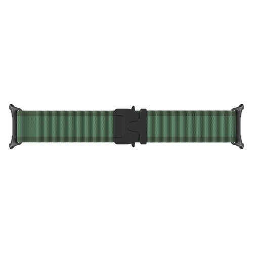 Correa nylon Outdoor con hebilla-P Samsung Galaxy Watch 9 - 40mm (verde/negro)