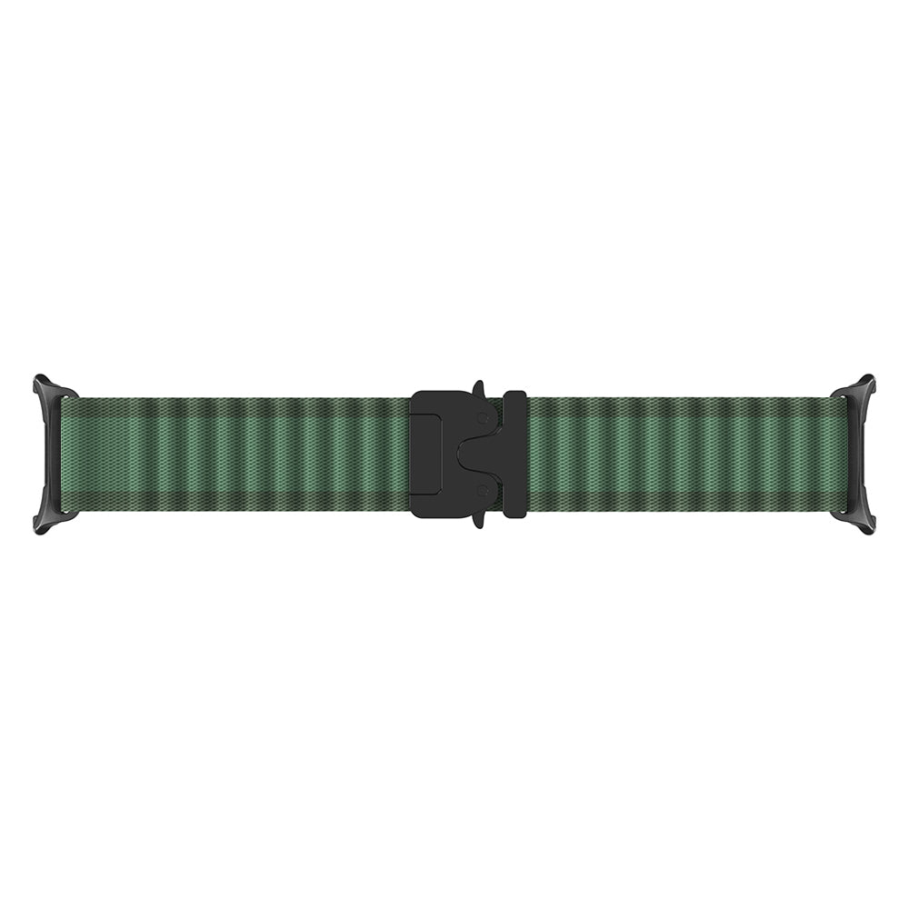 Correa nylon Outdoor con hebilla-P Samsung Galaxy Watch 8 - 44mm (verde/negro)