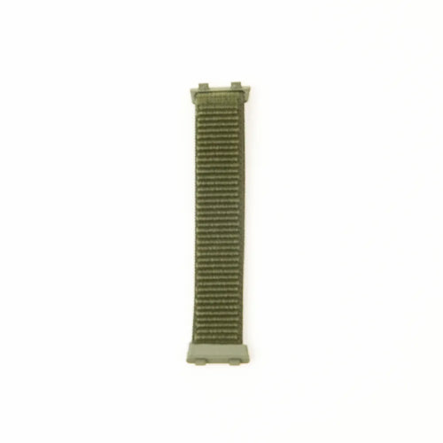 Nylon Strap, green, laid flat, joined, direct top view