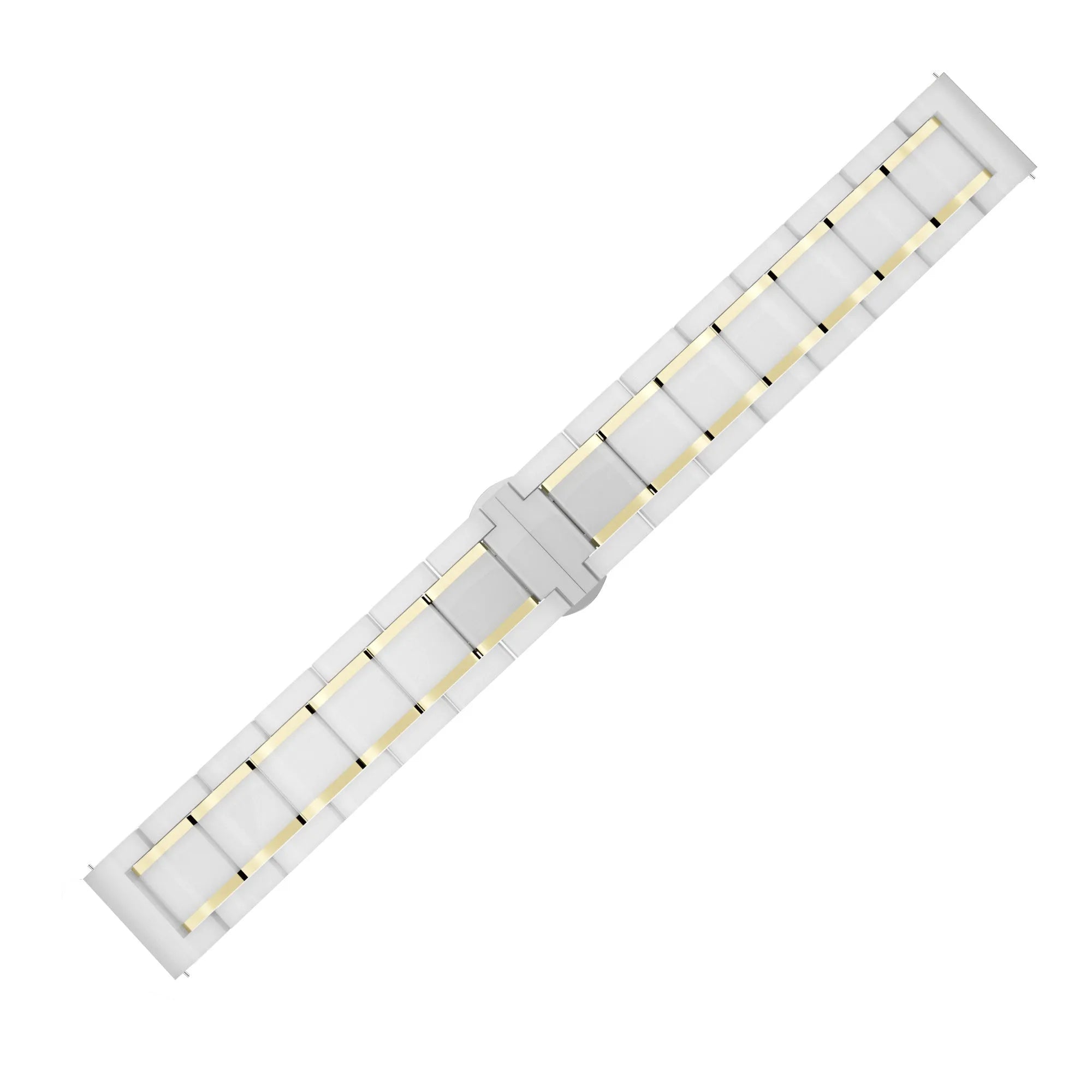 Amazfit GTR Mini Ceramic Steel Strap (White/Gold)