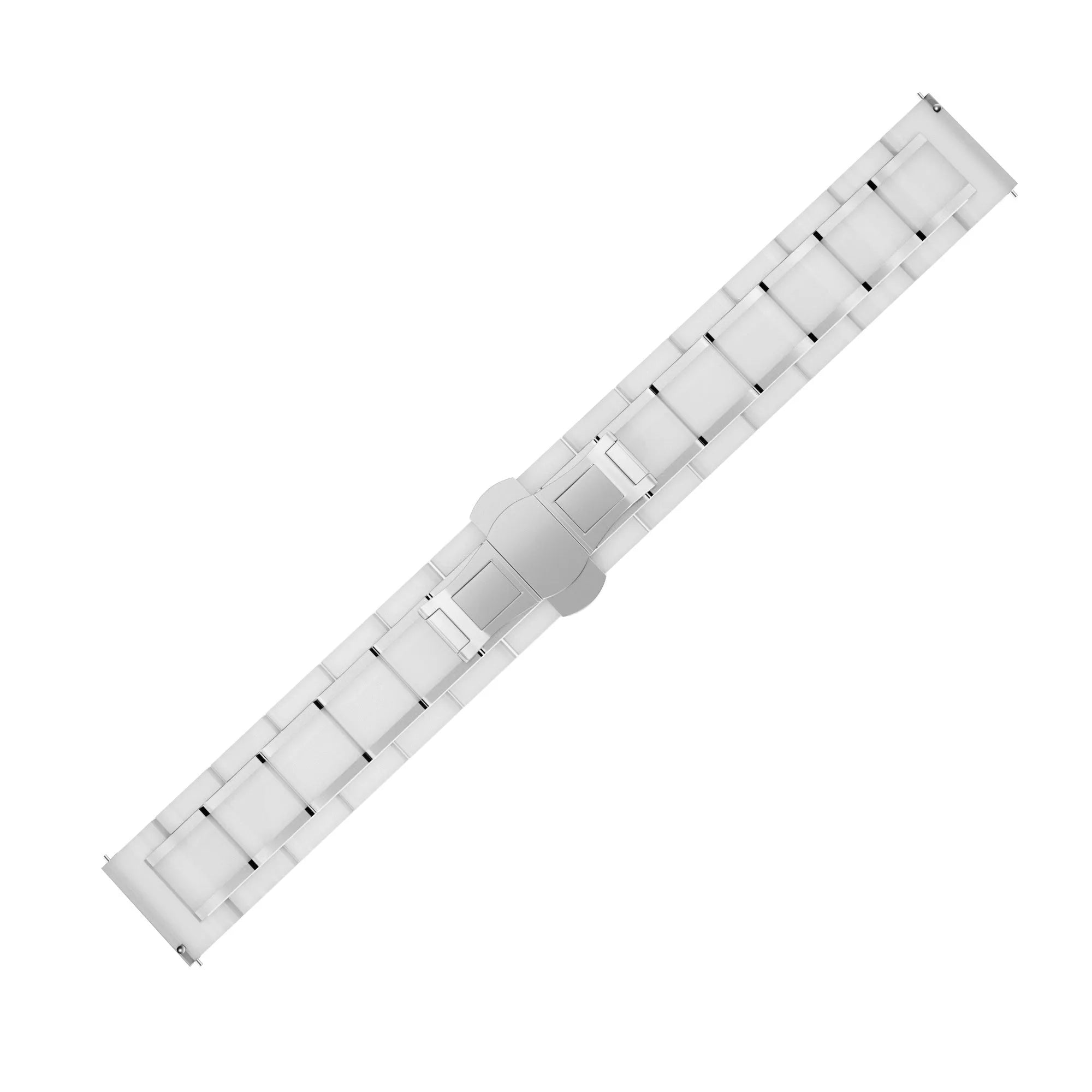 Coros Pace 2 Ceramic Steel Strap (White/Silver)