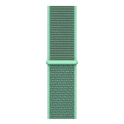 Nylon Strap, mint, laid flat, joined, direct top view