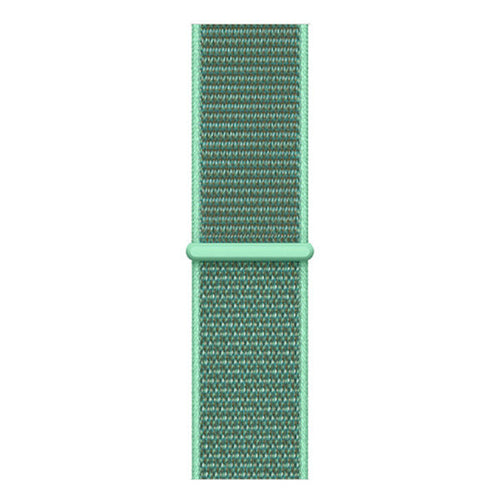 Nylon Strap, mint, laid flat, joined, direct top view