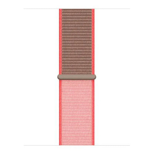 Nylon Strap, neon pink, laid flat, joined, direct top view