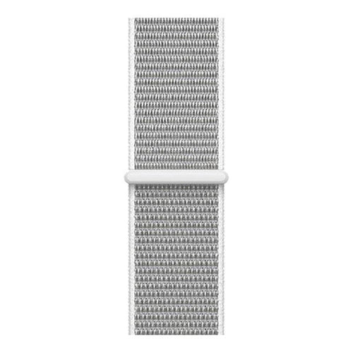 Nylon Strap, seashell, laid flat, joined, direct top view