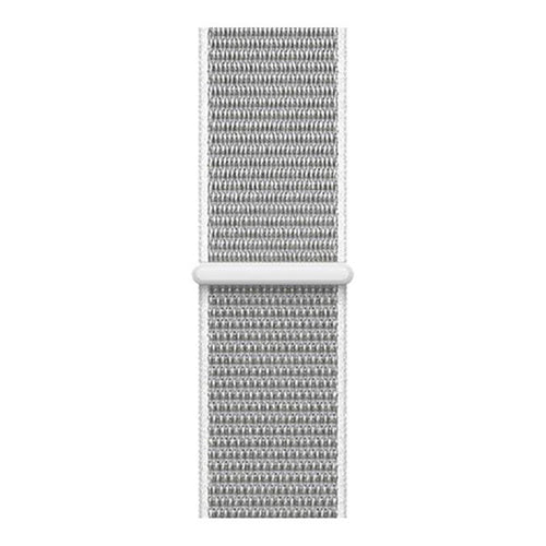 Nylon Strap, seashell, laid flat, joined, direct top view
