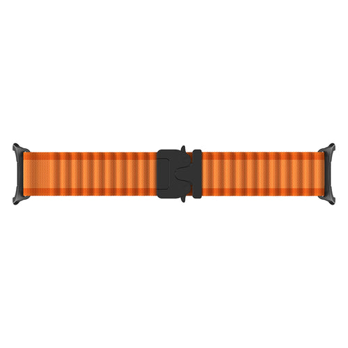 Correa nylon Outdoor con hebilla-P Samsung Galaxy Watch 9 - 40mm (naranja/negro)
