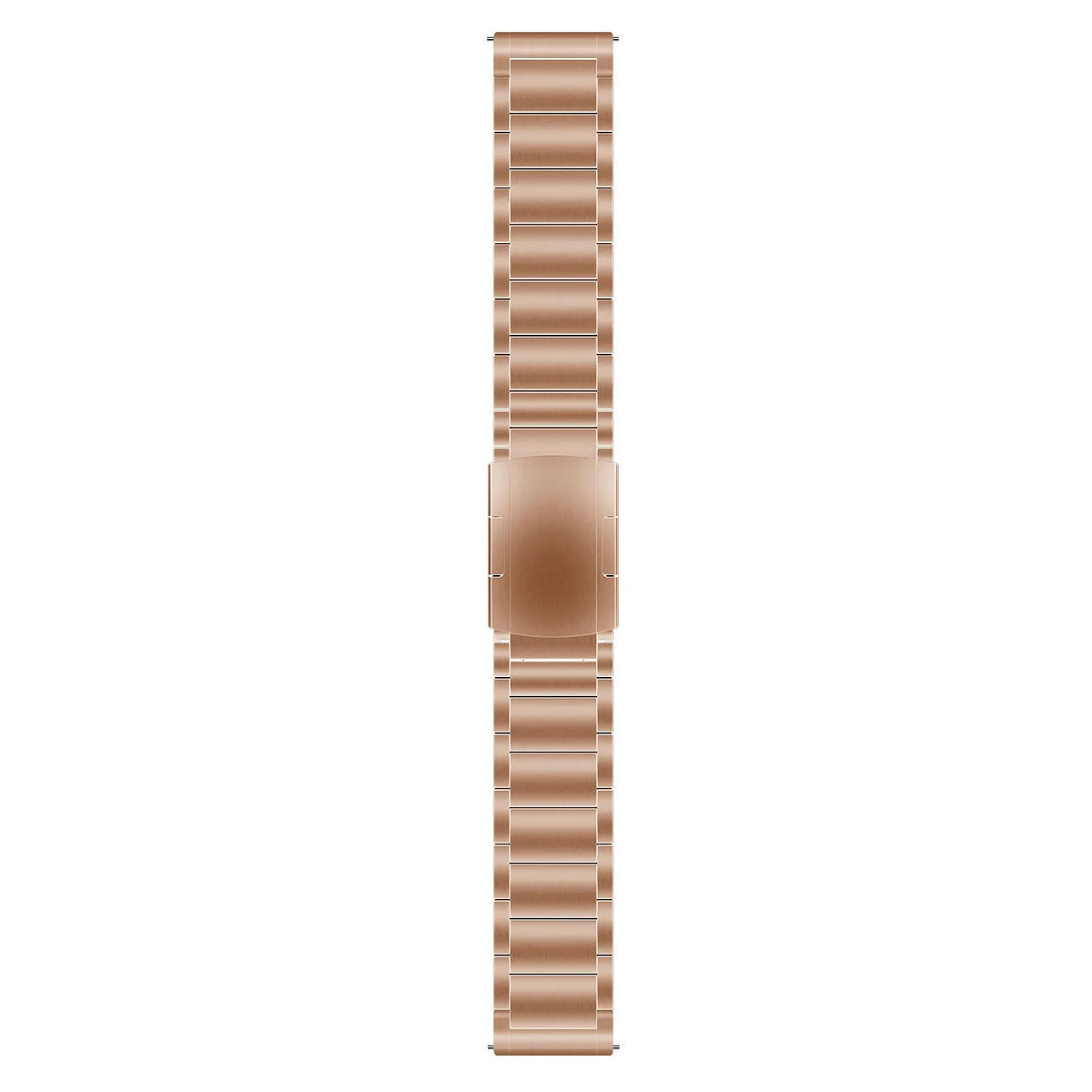 Titanium Strap, rose gold, laid flat, joined, direct top view
