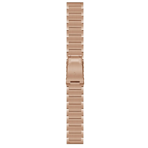 Titanium Strap, rose gold, laid flat, joined, direct top view