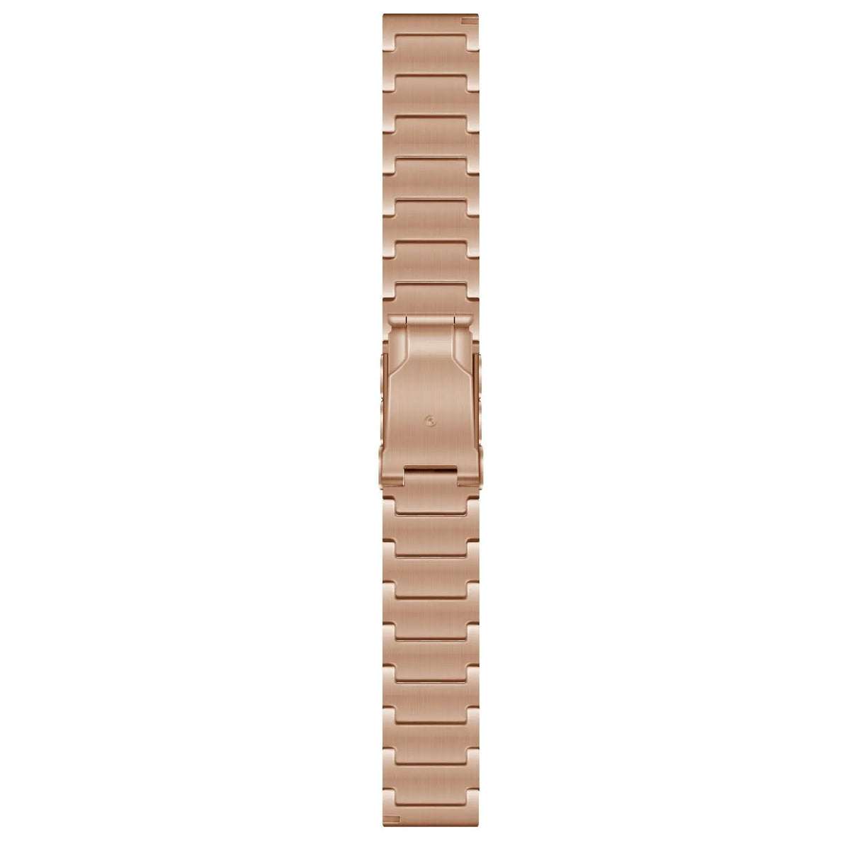 Titanium Strap, rose gold, laid flat, joined, direct top view