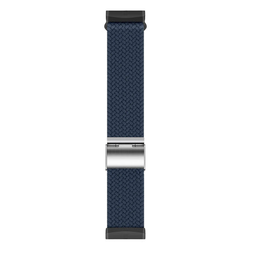 Nylon Adjustable Braided Strap, dark blue, laid flat, joined, direct top view