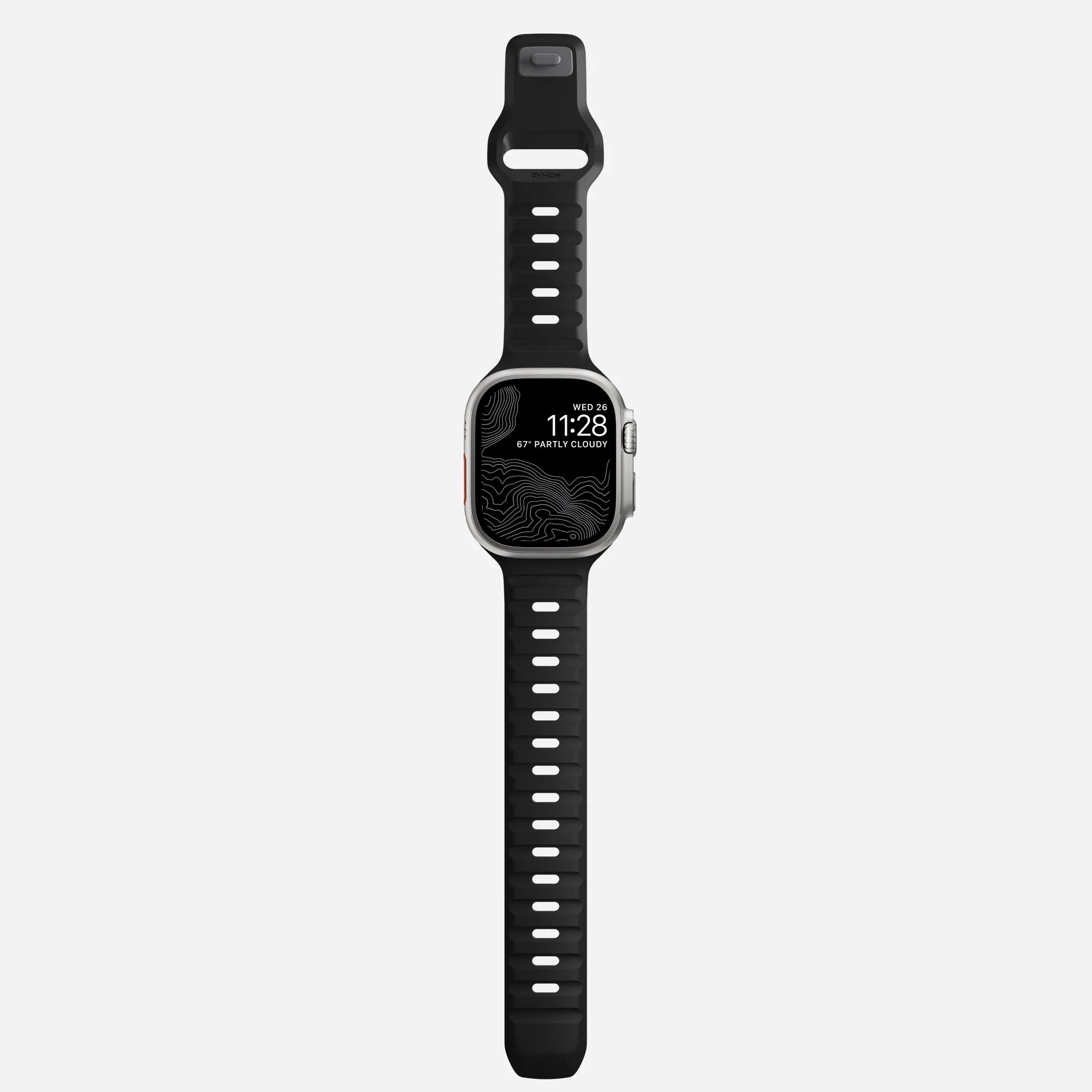 Nomad Correa silicona deportiva Apple Watch (negro)