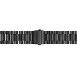 Steel Strap, black, laid flat, joined, direct top view