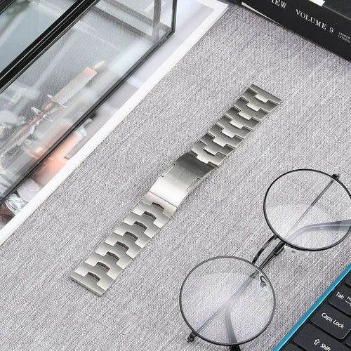 Suunto 9 Peak Titanium Grain Strap (Flat Buckle) (Silver)