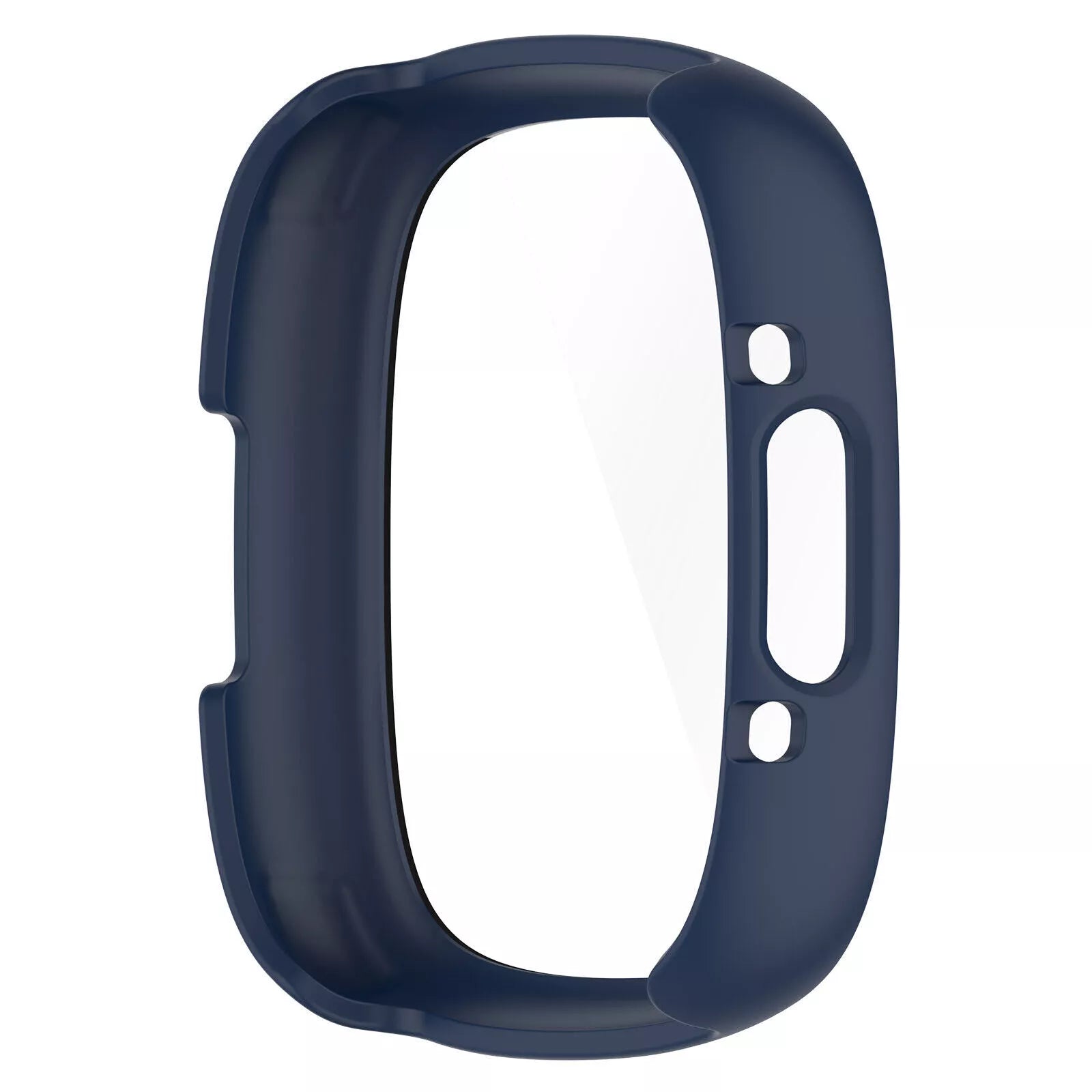 Funda rígida con vidrio Fitbit Versa 4 / Sense 2 (azul)
