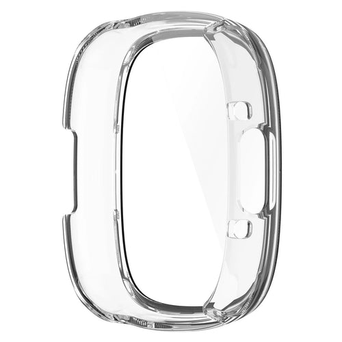 Funda rígida con vidrio Fitbit Versa 4 / Sense 2 (transparente)