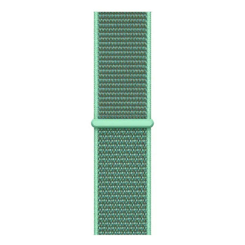 Nylon Strap, mint, laid flat, joined, direct top view