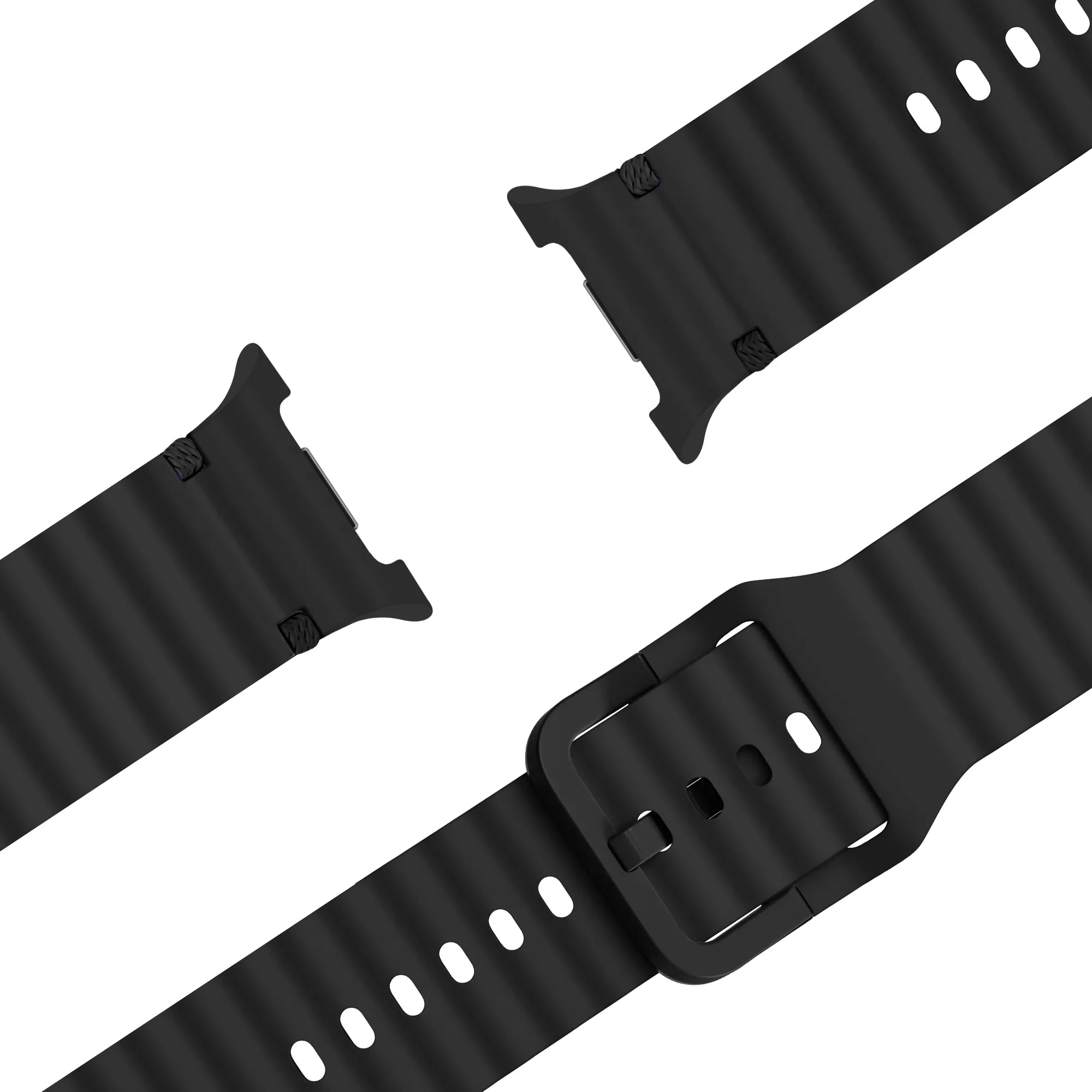 Correa silicona Wave Samsung Galaxy Watch 8 - 44mm (negro)
