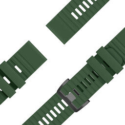 Bandz Correa silicona con hebilla Garmin Instinct 3 - 50mm (verde oscuro)