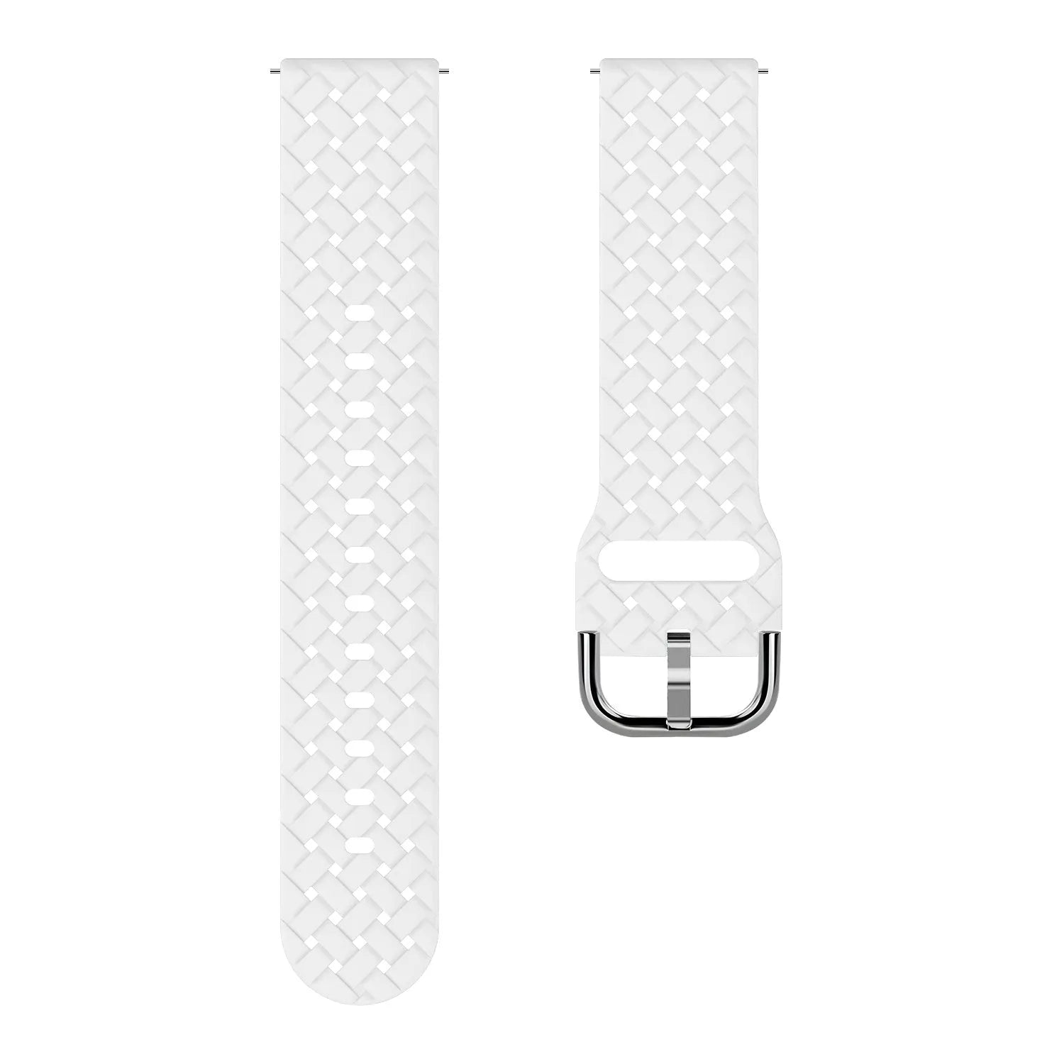 Coros Pace 2 Braided Silicone Strap (White)