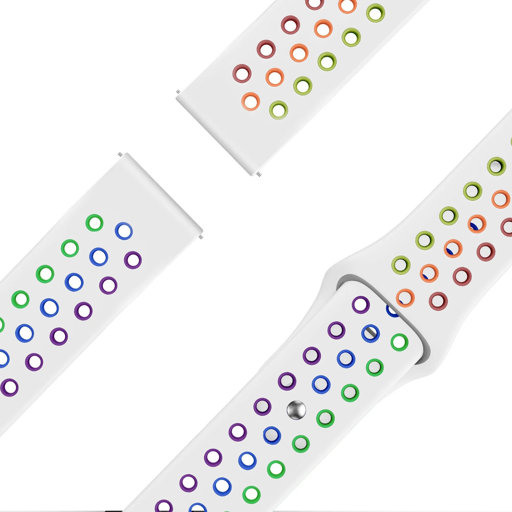 Bandz Correa deportiva 'Deluxe' Coros Pace 2 (blanco/arcoiris)