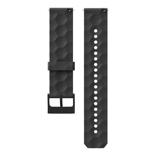 ICE Smart TKS Rectangular 1.41 Silicone Strap Hexagons (Black)