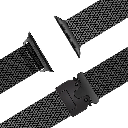 Bandz Correa milanesa Loop con hebilla-P Apple Watch Ultra (negro)