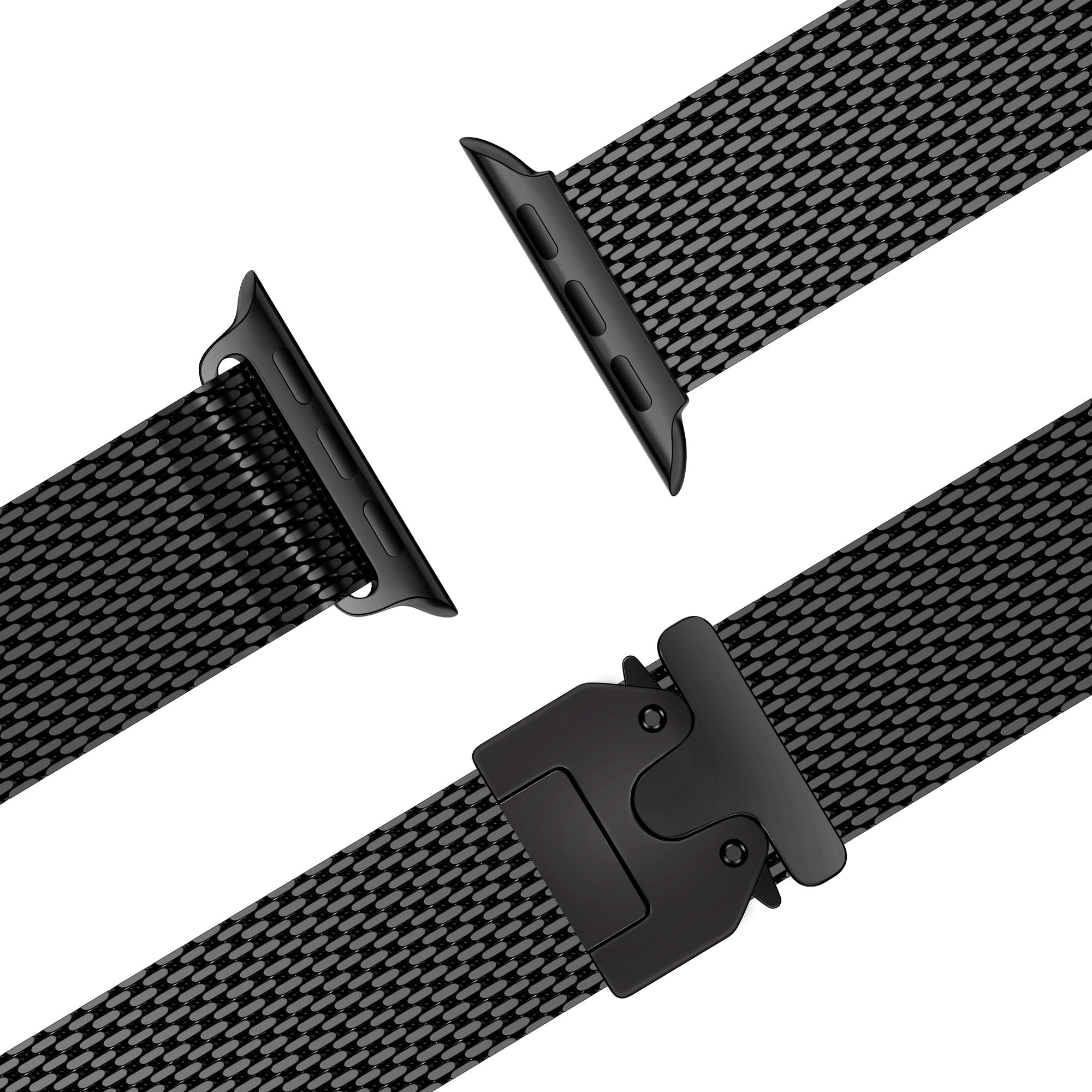 Bandz Correa milanesa Loop con hebilla-P Apple Watch Ultra (negro)