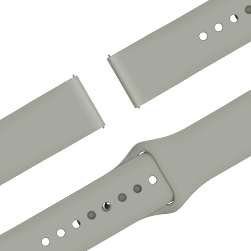 Bandz Samsung Galaxy Watch 4 Classic 46mm Sport Strap 'Easy Fit' (Light Grey)