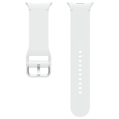 Silicone Sport Strap, laid flat, separate parts, top and underside view