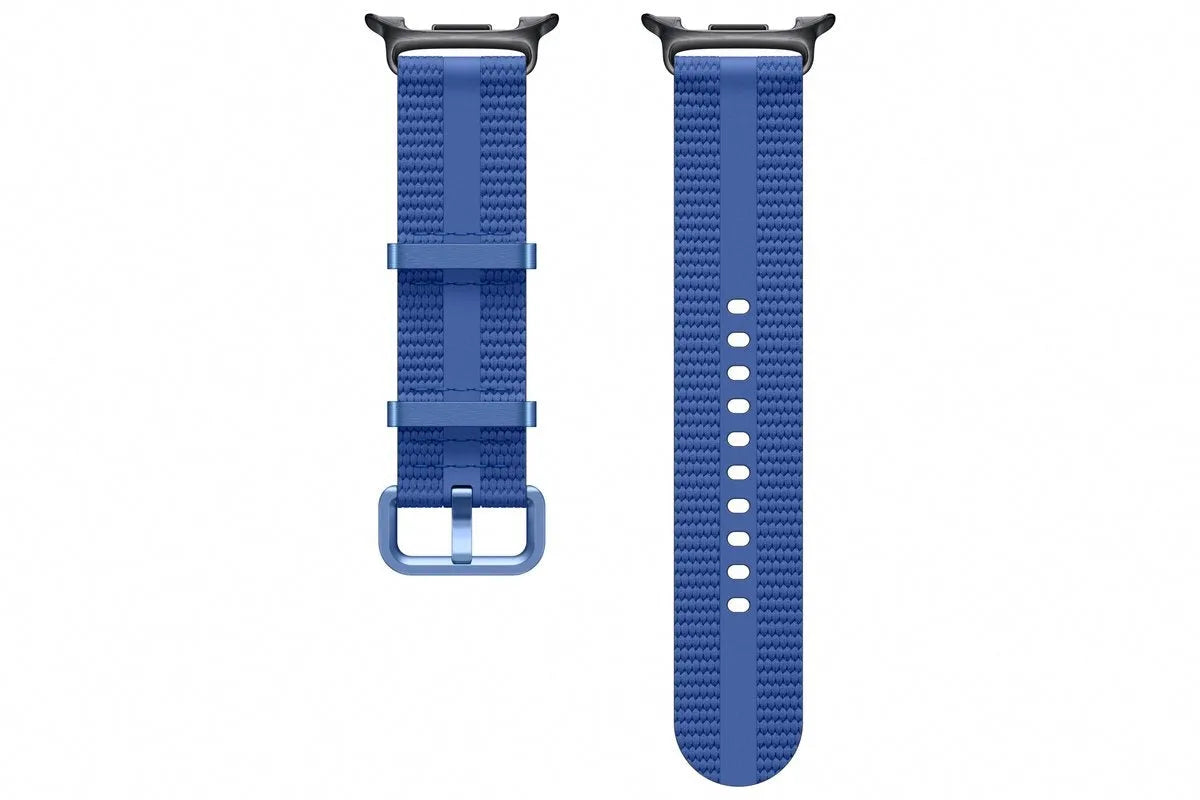 Nylon Fabric Strap, laid flat, separate parts, top and underside view