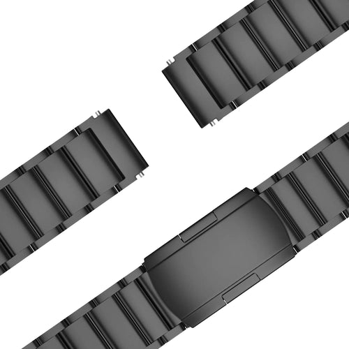 Bandz Correa titanio con eslabones Garmin Vivoactive 4s (negro)