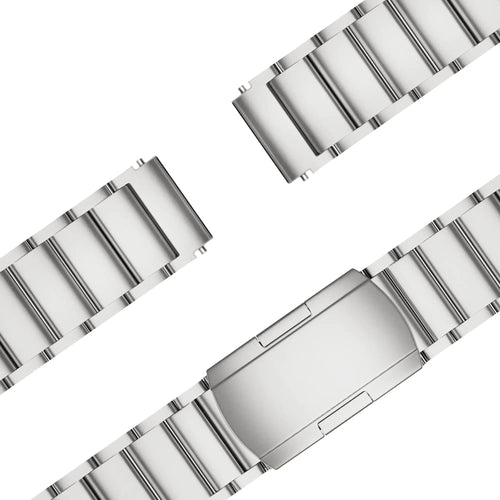 Bandz Garmin Vivomove 3s Titanium Link Strap (Silver)