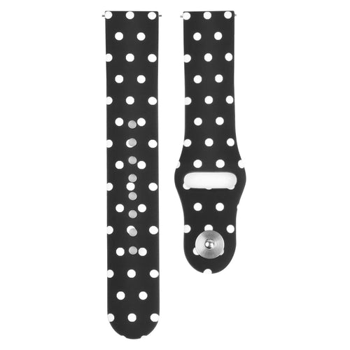 Print Silicone Strap, laid flat, separate parts, top and underside view