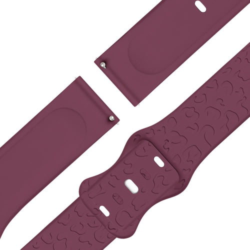 Bandz Correa silicona ‘Leopard’ Garmin Bounce 2 (rojo vino)