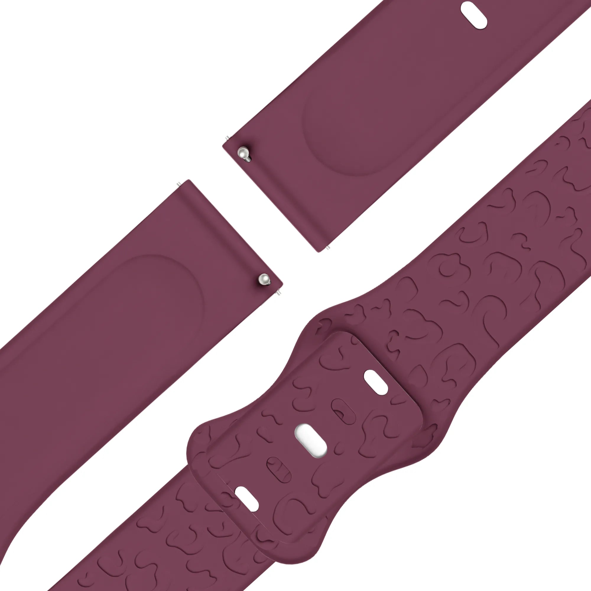Bandz Correa silicona ‘Leopard’ Garmin Bounce 2 (rojo vino)