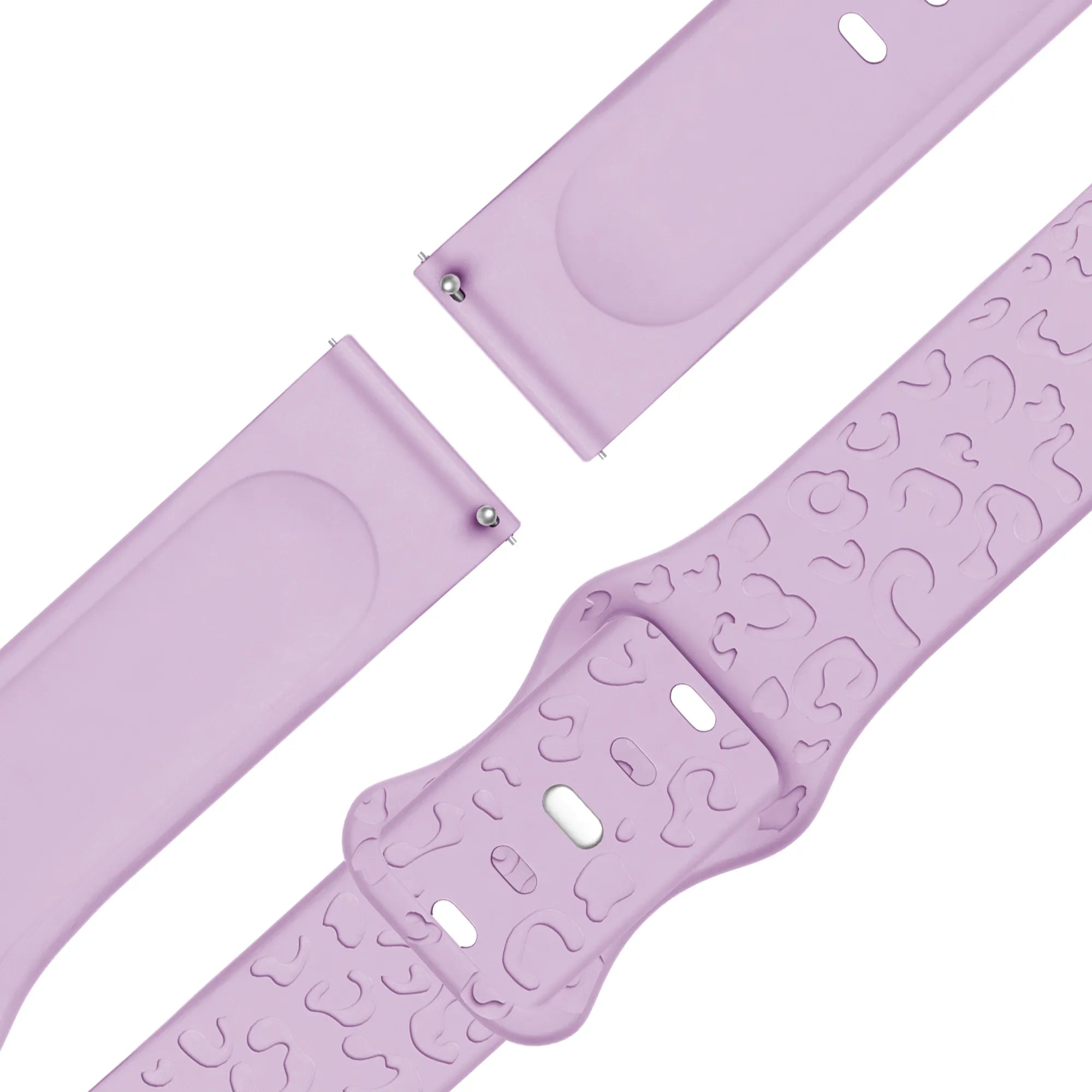 Bandz Correa silicona ‘Leopard’ Garmin Bounce 2 (púrpura claro)
