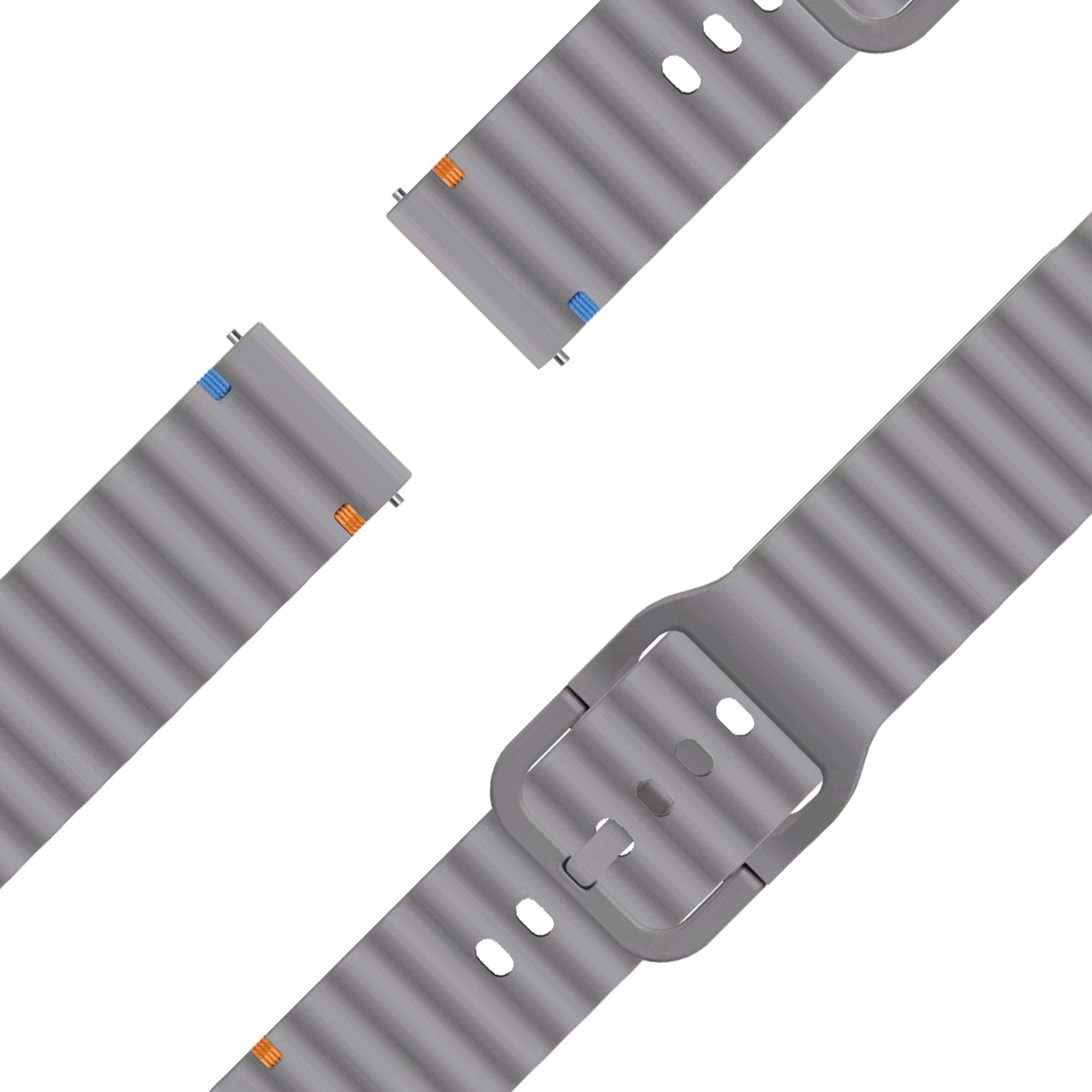 Bandz Correa silicona ‘Wave’ Garmin Bounce 2 (gris oscuro)