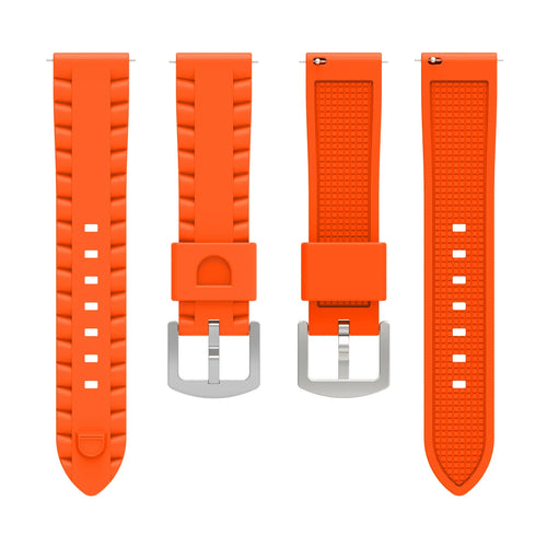Correa silicona ondulada TicWatch Pro 5 Enduro (naranja)