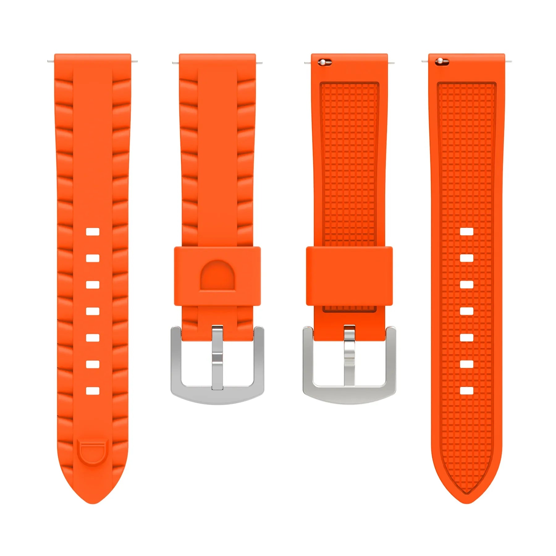 Correa silicona ondulada TicWatch Pro 5 Enduro (naranja)