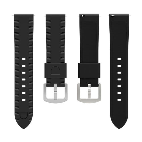 Correa silicona ondulada TicWatch Pro 5 Enduro (negro)